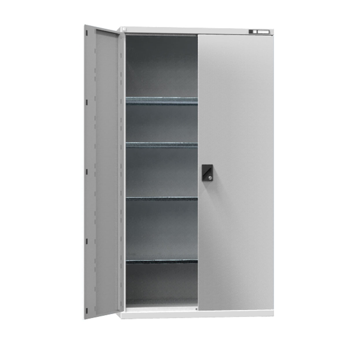 Werkstattschrank-C51001S-RAL-7035 Werkstattschrank 1044x625x1950 mm, 4 Fachböden RAL 7035