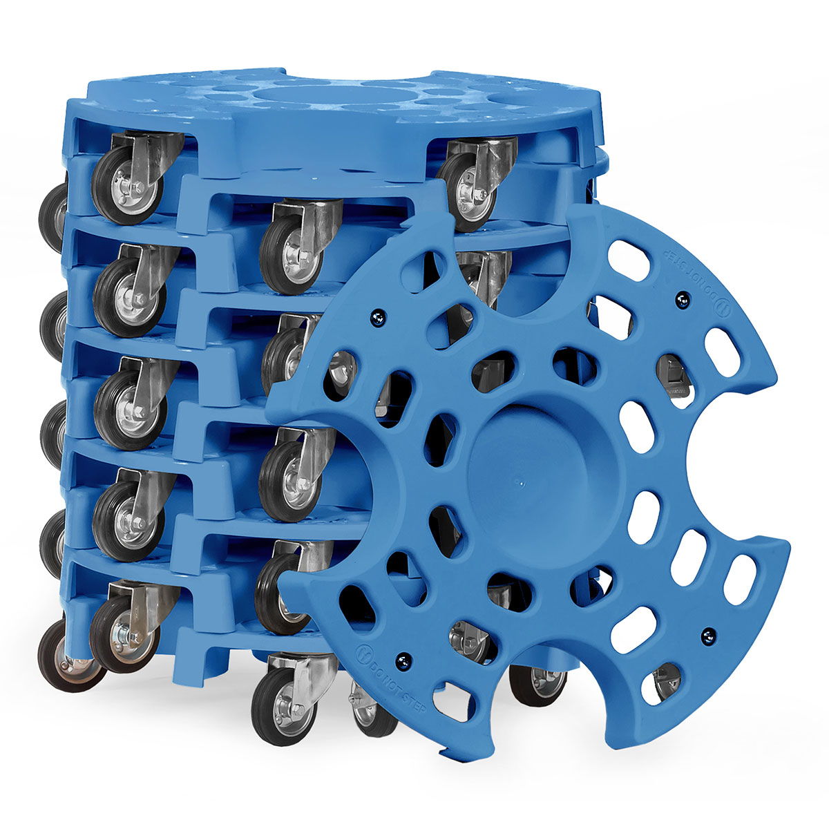 Reifenroller mit Vollgummireifen, 180 kg Belastung, praktische Kleinteilemulde