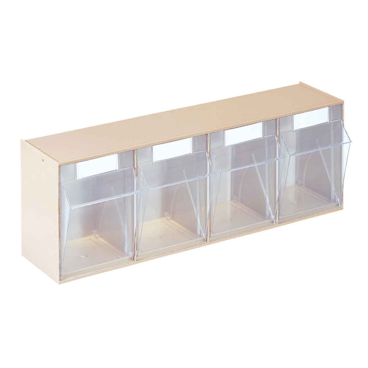 STALA-Kippkasten-Set-4-L14104 Transparenter Kippkasten im Set 4