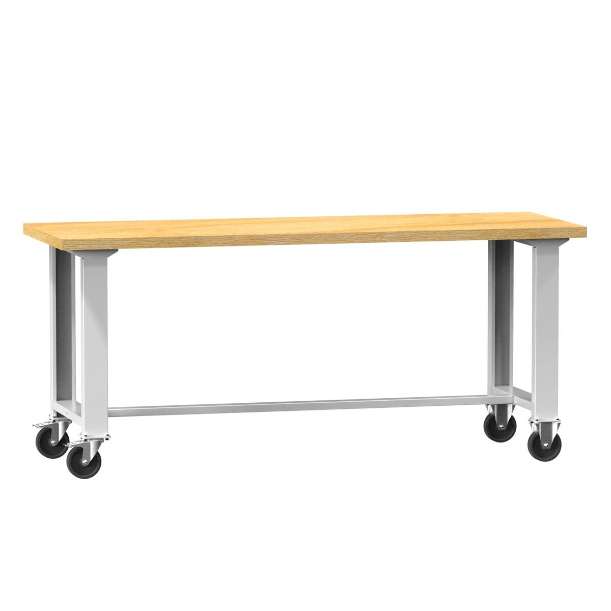 Mobile Werkbank mit 150x70 cm mit Multiplexplatte