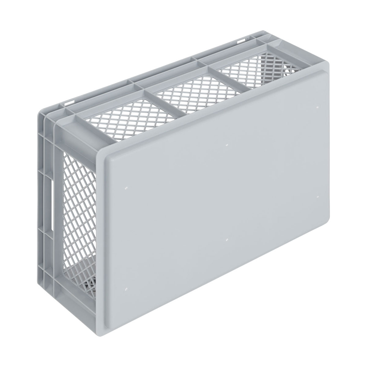 NB50V2_600x400x236_02_w Newbox 50, v2 600x400x236 mm, Boden glatt, Seitenwände durchbrochen