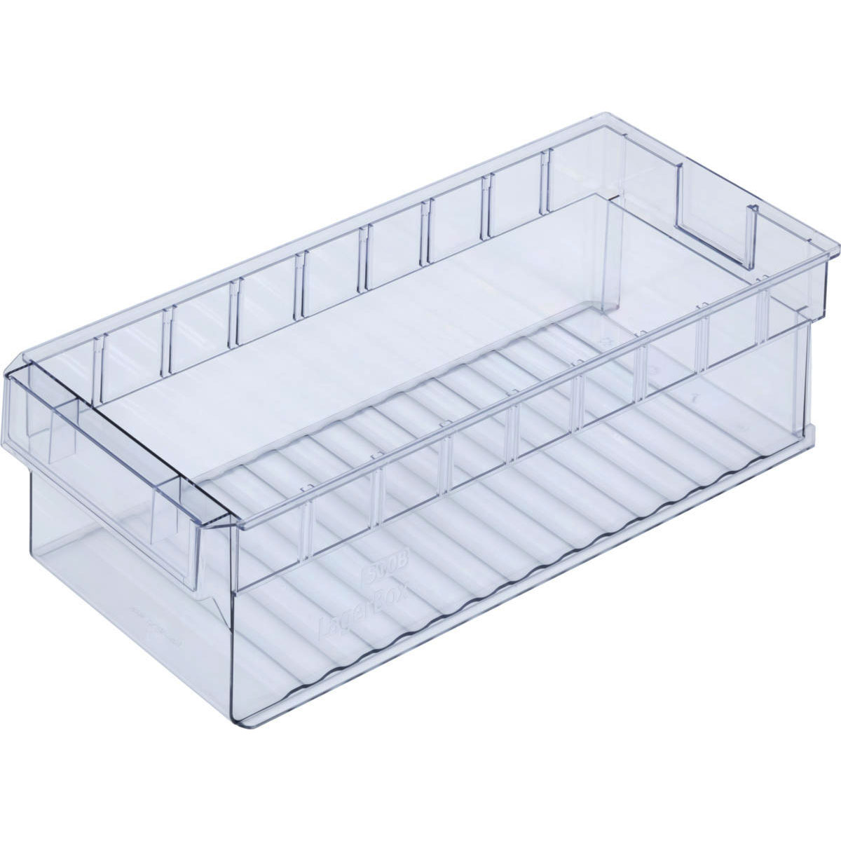 LB5030-500x236x145_Transparent_ Regallagerbox 500B lang Transparent