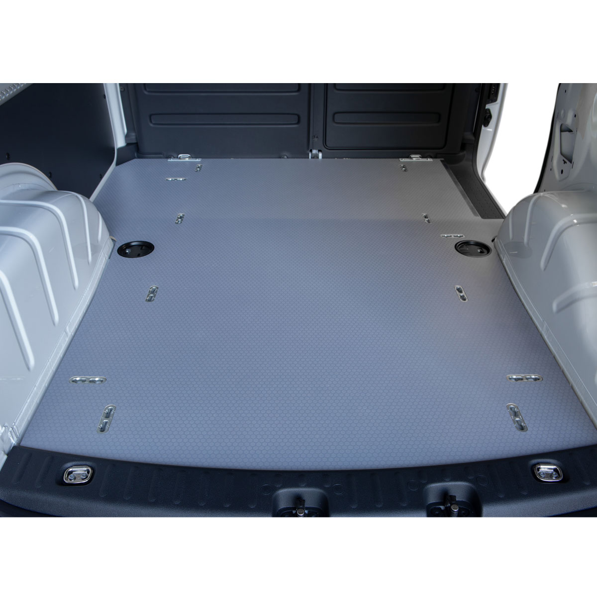 SoboPro-Bodenplatte-Ladungssicherheitskonzept SoboPro Fahrzeugboden mit Bodenzurrpunkten und Originalzurrpunkten