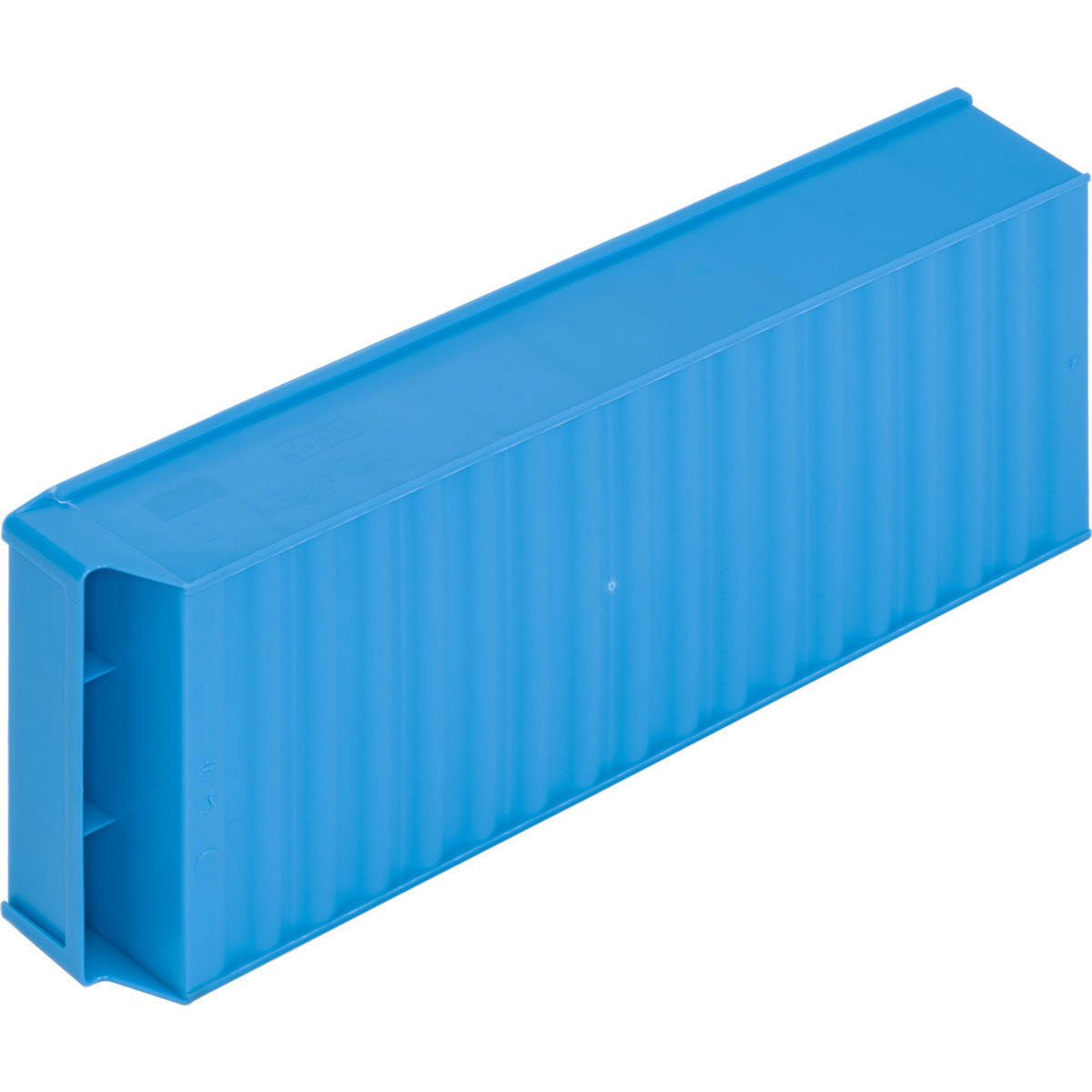 LB5020-500x183x81_Blau_2 Gewellter Boden für einfache Entnahme der Kleinteile