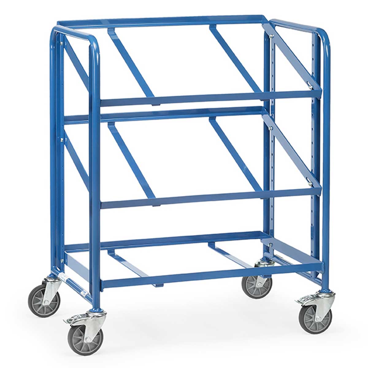 T82390-Beistellwagen-f-r-6-Eurok-sten Beistellwagen 3 offene Rahmen für 6 Newboxkisten.