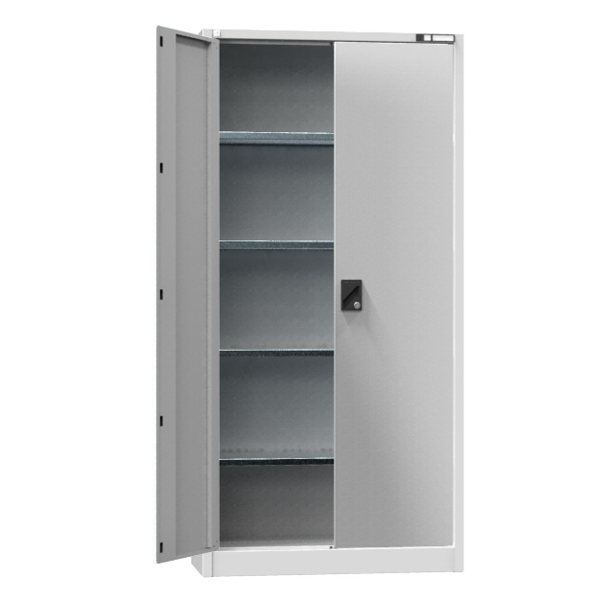 Werkstattschrank-C51001U-RAL-7035 Werkstattschrank 950x400x1950 mm, 4 Fachböden RAL 7035