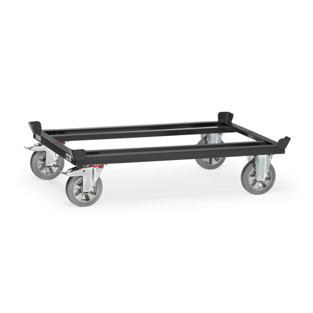 Palettenfahrgestell-22811_7016 Palettenfahrgestell Tragkraft 1200 kg, Elasticräder, geringer Rollwiderstand, elastischer Lauf, keine Fahrgeräusche