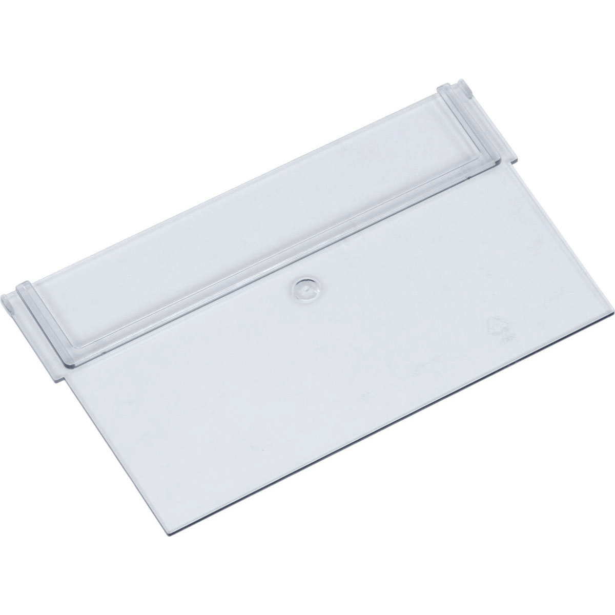 LB0003-Trenneinsatz-transparent-236-mm Trennwand quer mit Etikettenfeld für Regallagerbox 400B