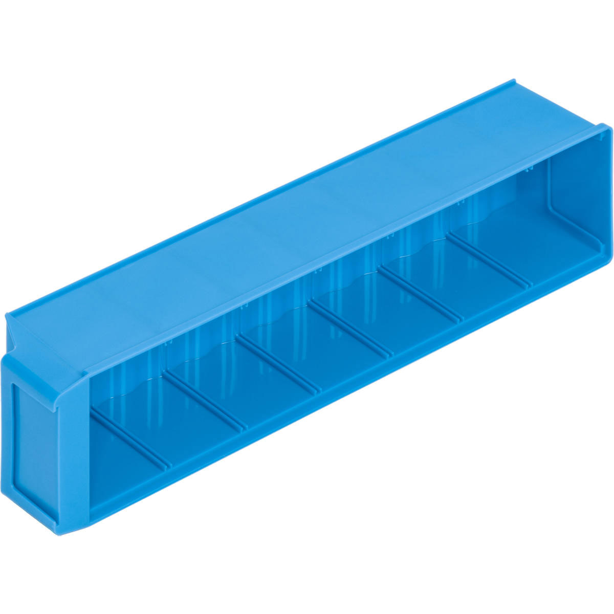 LB4010-400x91x81_Blau_4 Regallagerbox 400 mm lang mit Einschubmöglichkeit für Trenneinsätze