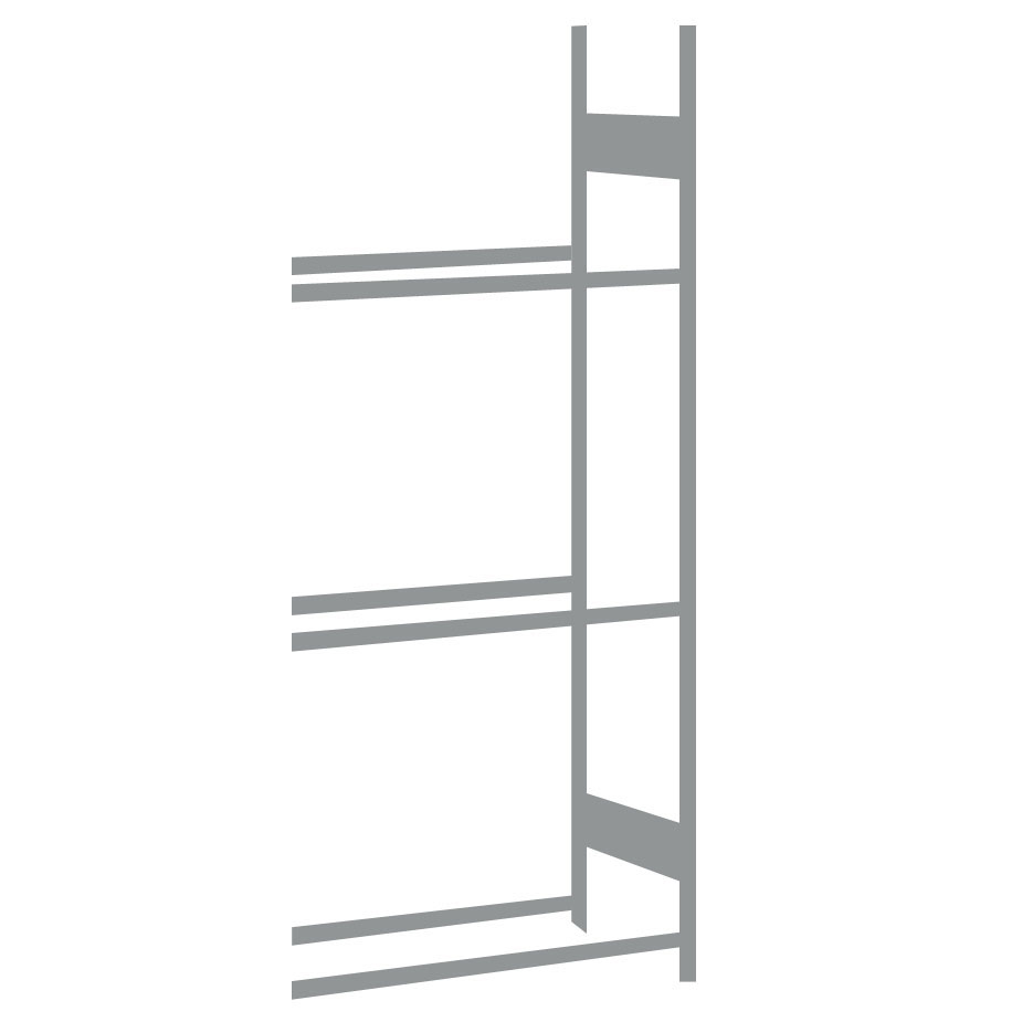 Reifenregal-Anbaufeld_w Anbauregal 2500x1500x400 mm (HxBxT)