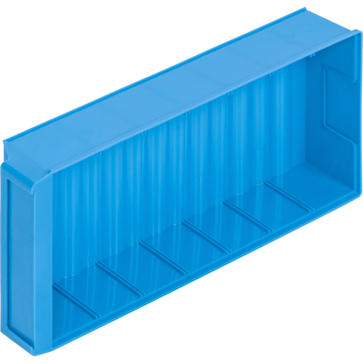 LB4020-400x183x81_Blau_3 Regallagerbox 400 mm lang mit Einschubmöglichkeit für Trenneinsätze