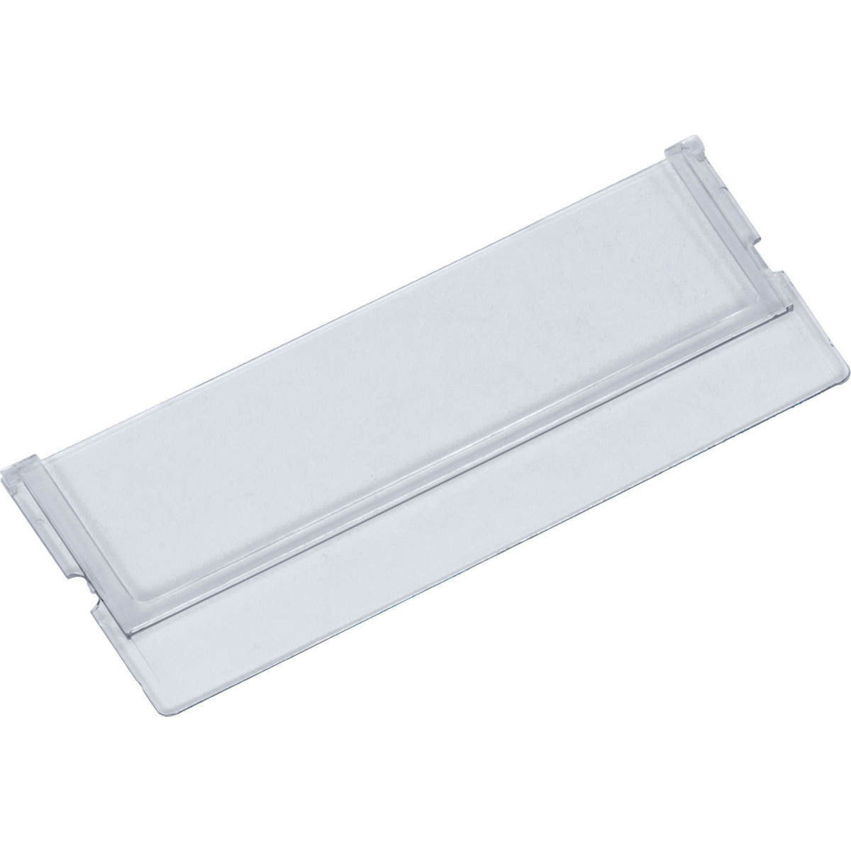LB0002-Trenneinsatz-transparent-183-mm Trenneinsatz für Regalbox 183 mm breit, mit Etikettenfeld (Zubehör optional)