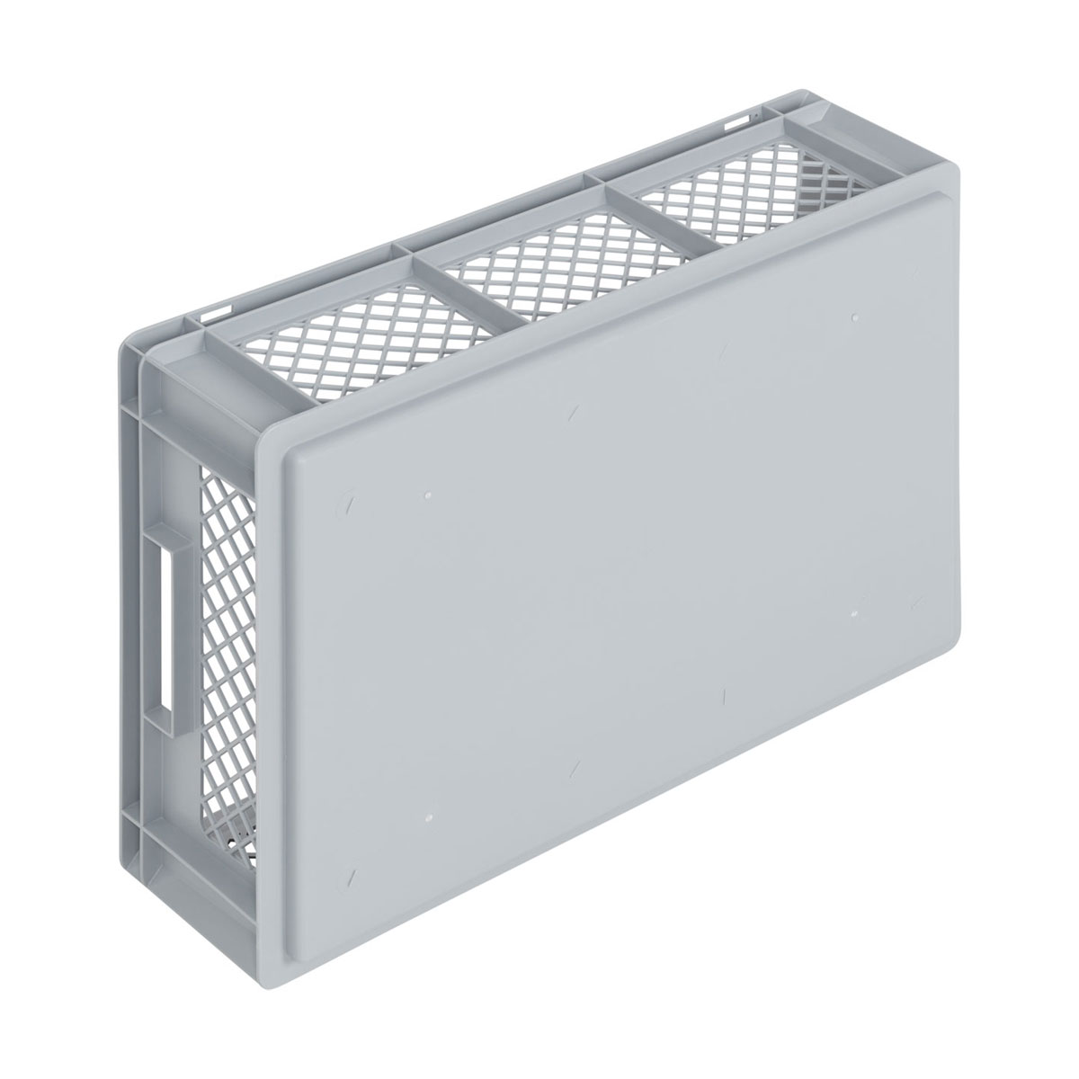 NB34V2_600x400x170_02_w Newbox 34, v2 600x400x170 mm, Boden glatt, Seitenwände durchbrochen